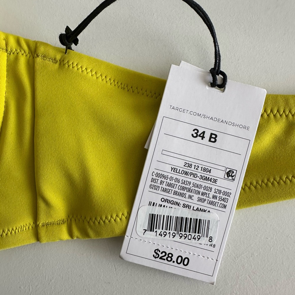 NWT* Shade & Shore Bikini Top- Size 34B - Picture 4 of 5